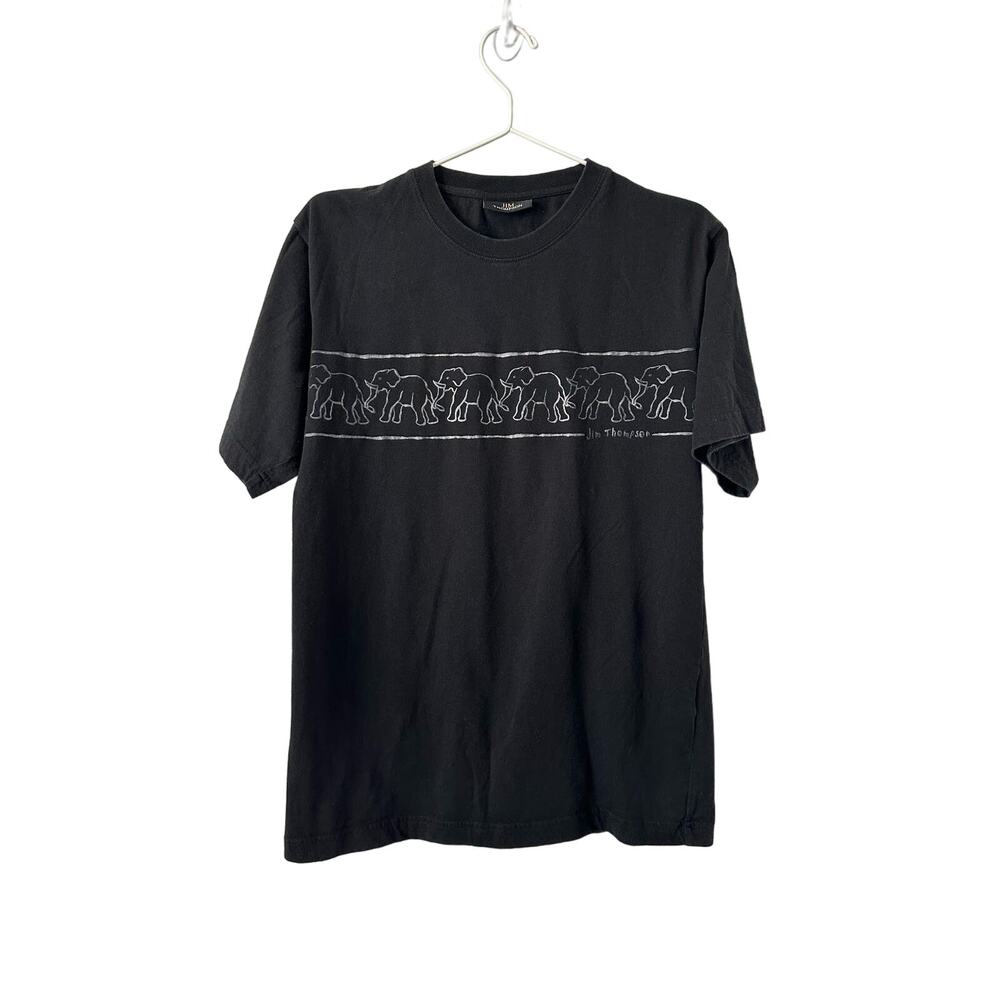 Jim Thompson Elephant Black Shirt size Small